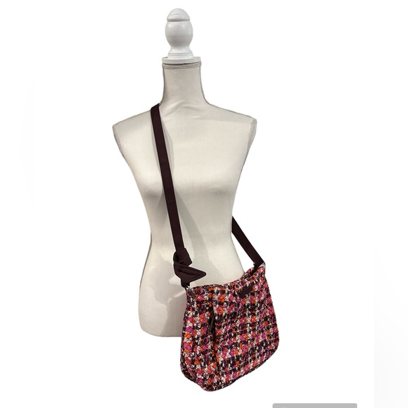 Vera Bradley Hadley Crossbody | Shoulder Bag Houndstooth Tweed Retired - Picture 14 of 15